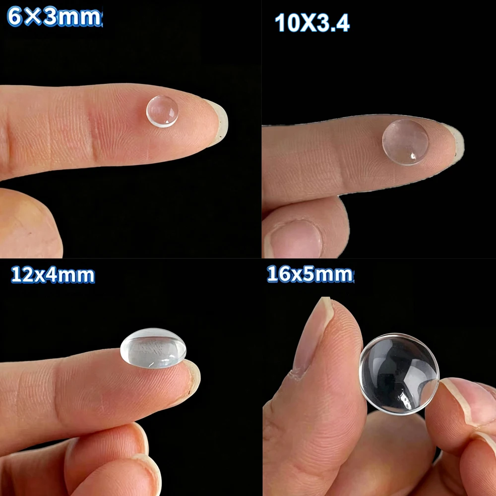 Multi-Size Mini Optical Glass Plano-Convex Condenser Lens Collection