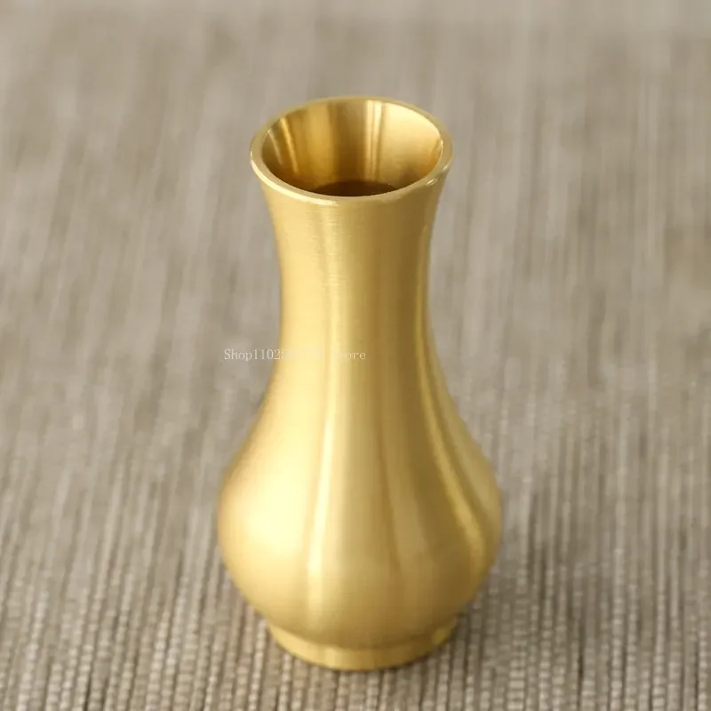 Brass Incense Bottle Incense Seal Tools Storage Bottle DIY Simple Indoor Seal Tool Storage Tea Ceremony Decorative Ornaments Incense Holder