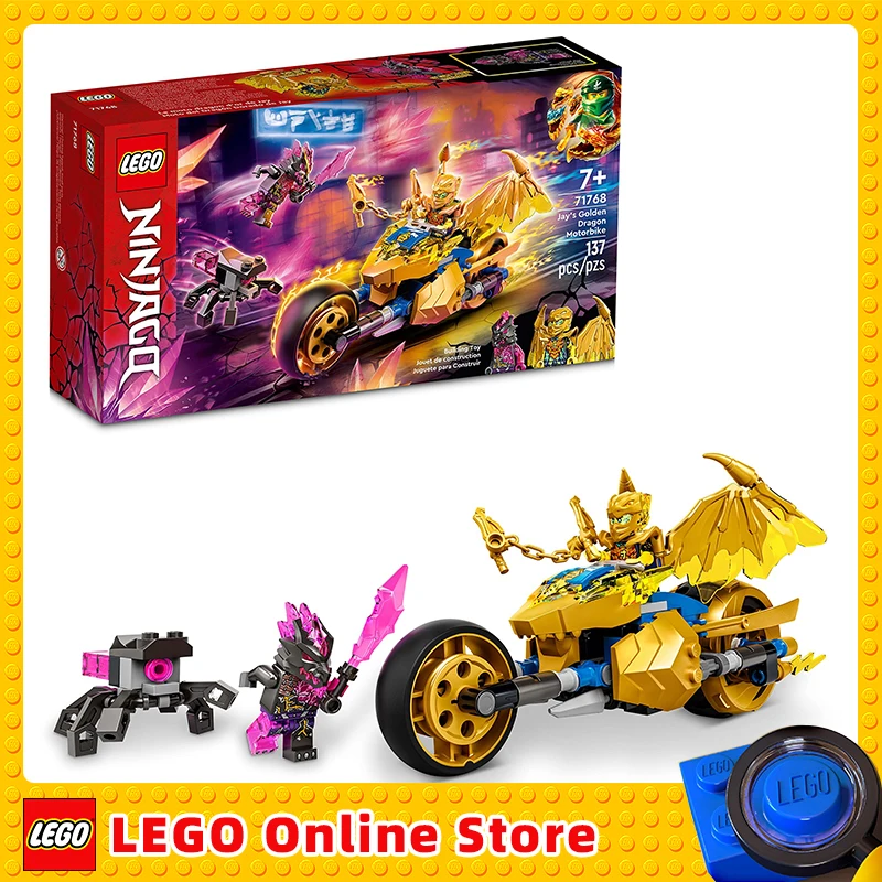 Lego & Ninjago Jay Golden Dragon Moto 71768 Ninja Building Toy Set Per Ragazzi Ragazze E Bambini Regalo Di Compleanno (137 Pezzi)