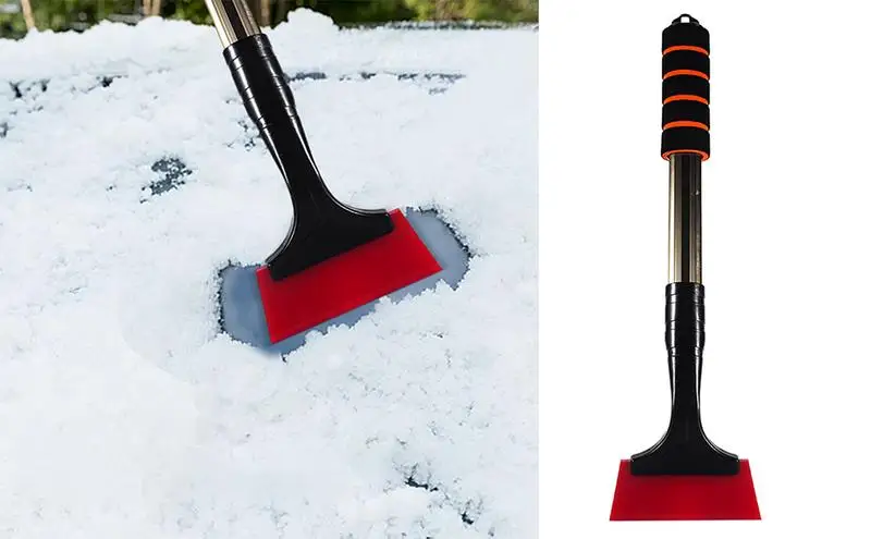 Detachable Car Snow Sweeping Shovel Windshield Snow Scraper Multifunctional Auto Window Ice Remover Winter Snow Scraping Tool multifunction snow shovels car window windshield car ice scraper shaped snow remover deicer cone deicing tool car funnel tool