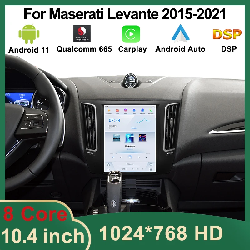 

Android 11 Car Multimedia Player Navigation CarPlay For Maserati Levante 2015-2021 Qualcomm Auto Radio DSP GPS Blue-tooth