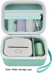 Portable Label Maker Printer Storage Organizer Case (Green)