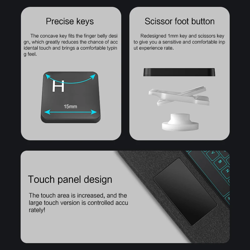 حافظة لوحة مفاتيح لاسلكية قابلة للفصل لهاتف iPad A...