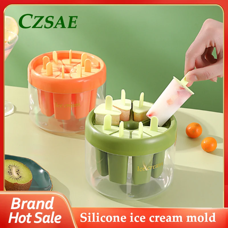 

Silicone Ice Cream Mold DIY Chocolate Dessert Popsicle Mold Tray Homemade Tools Summer Party Supplies Ice Cube Manufacturers