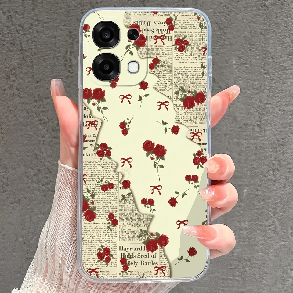 Pretty Butterfly Goldfish Drop-Resistant Lightweight Clear Bumper Case