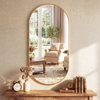 Oval Metal Wall Mirror 1