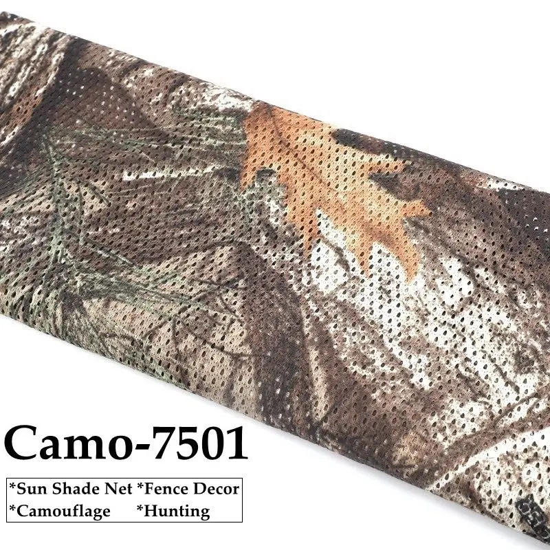 Description Picture 4 of item5 Colors Camouflage Mesh Fabric Sun Shade Garden Fence Decoration Camo Net Privacy Screen Car Camping Canopy Hunting Accessory