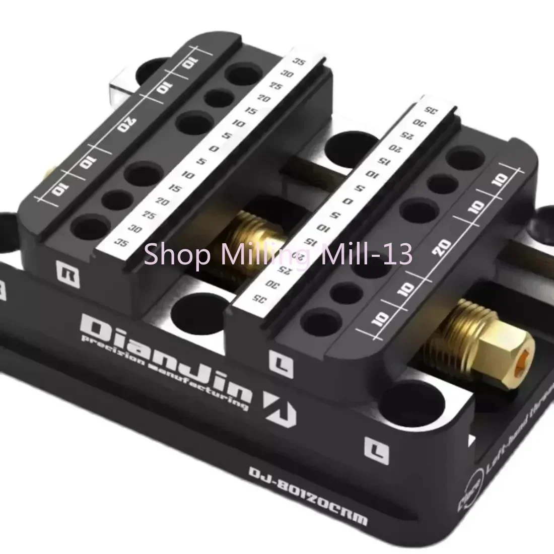 4-5 Axis Fixture Self-centering Vise Positive Paired Zero Point Quick Change Four Axis L-block Bridge Board DJ-6080H D52
