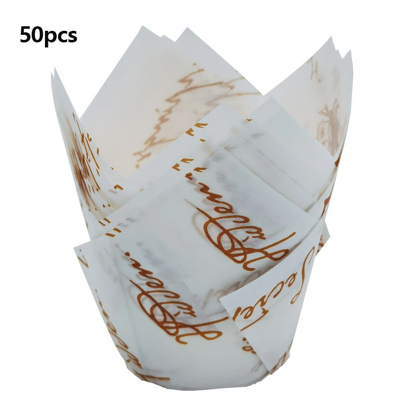 Tulp Cupcake Vormpjes Papier - Oliebestendig (50 stuks)
