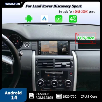 Android 14 con Menú OEM y CarPlay para Land Rover Discovery Sport L550 2015-2019, Reproductor Multimedia, GPS, Navegación, Radio para Auto 1