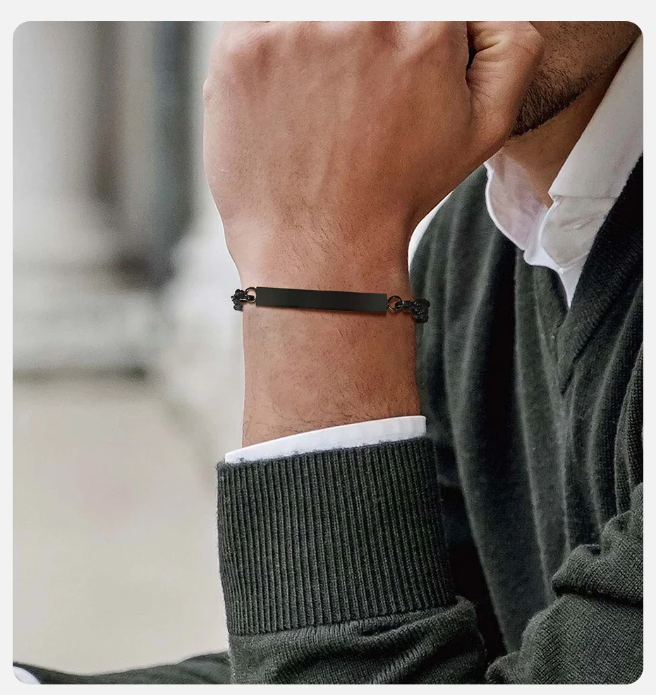 Vnox Männer Frauen Feuer bestattung Schmuck Urne Armband für Asche, Länge einstellbar Edelstahl Gedenk Andenken Geschenke Armband – Detail 2