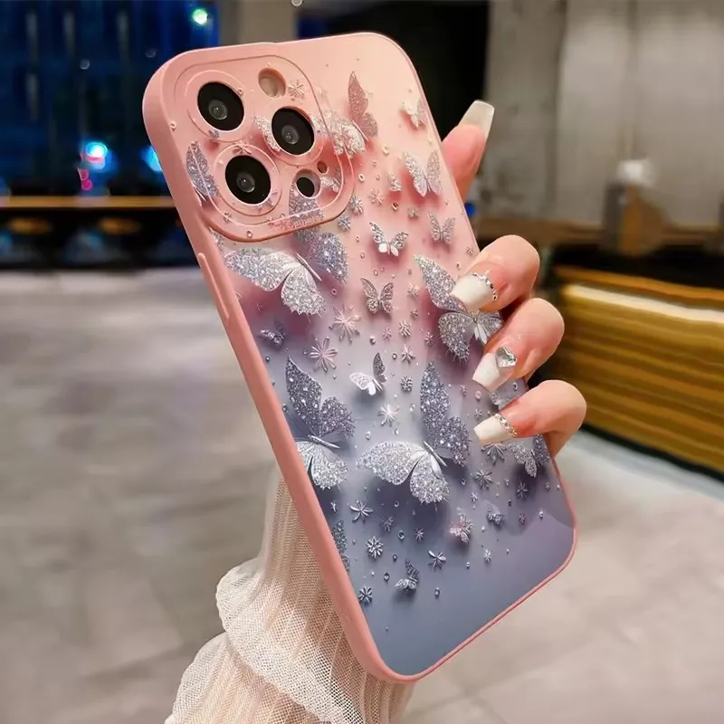Watercolor Butterfly Flower Phone Case Cover