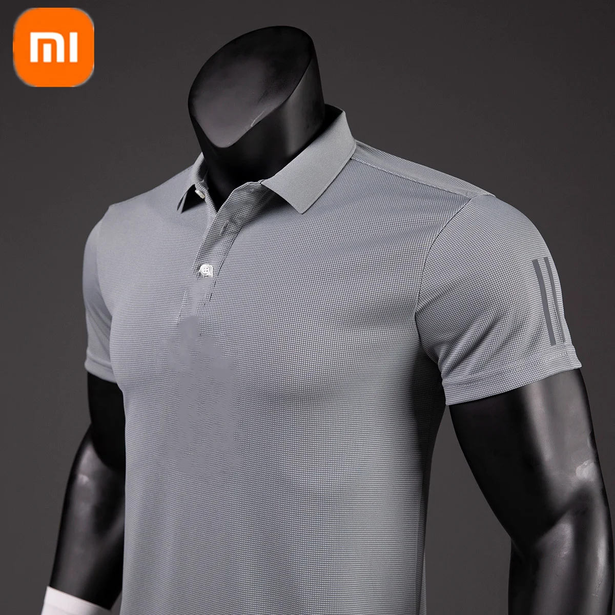 New xioami youpin men's sports stitching polo shirt with reflective
