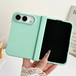 Luxury Skin Feel Frosted Matte Foldable Phone Case - Ultra - thin, Shockproof Hard Cover - iPhone Duo (Light Green)