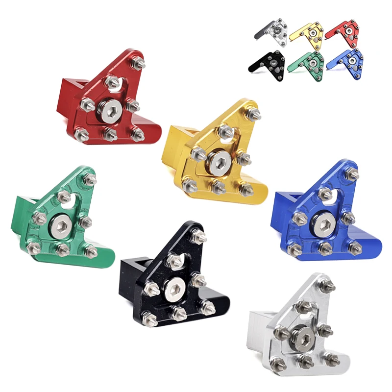 Motorcycle Brake Fastener Motorcycle Folding Brake Head Accessories for Ktm Kawasaki Suzuki Motocross Rear Brake Lever Pedal Pedal Head Aluminum Alloy
