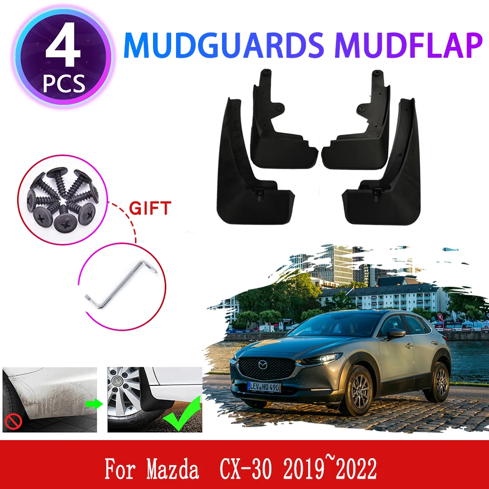 TOPGRIL Mud Flaps Kit for Mazda CX-30 CX30 2020 2021 Mud Splash Guard Fender Front and Rear 4-PC Set