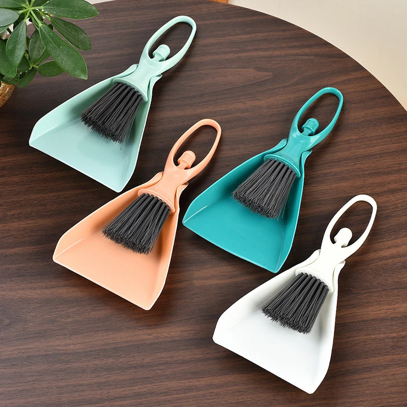 Mini Broom Dustpan Set Desktop Clean Brushes Table Keyboard Drawer Corner Clean Tool Household Cleaning Tools Small Gap Brush 3