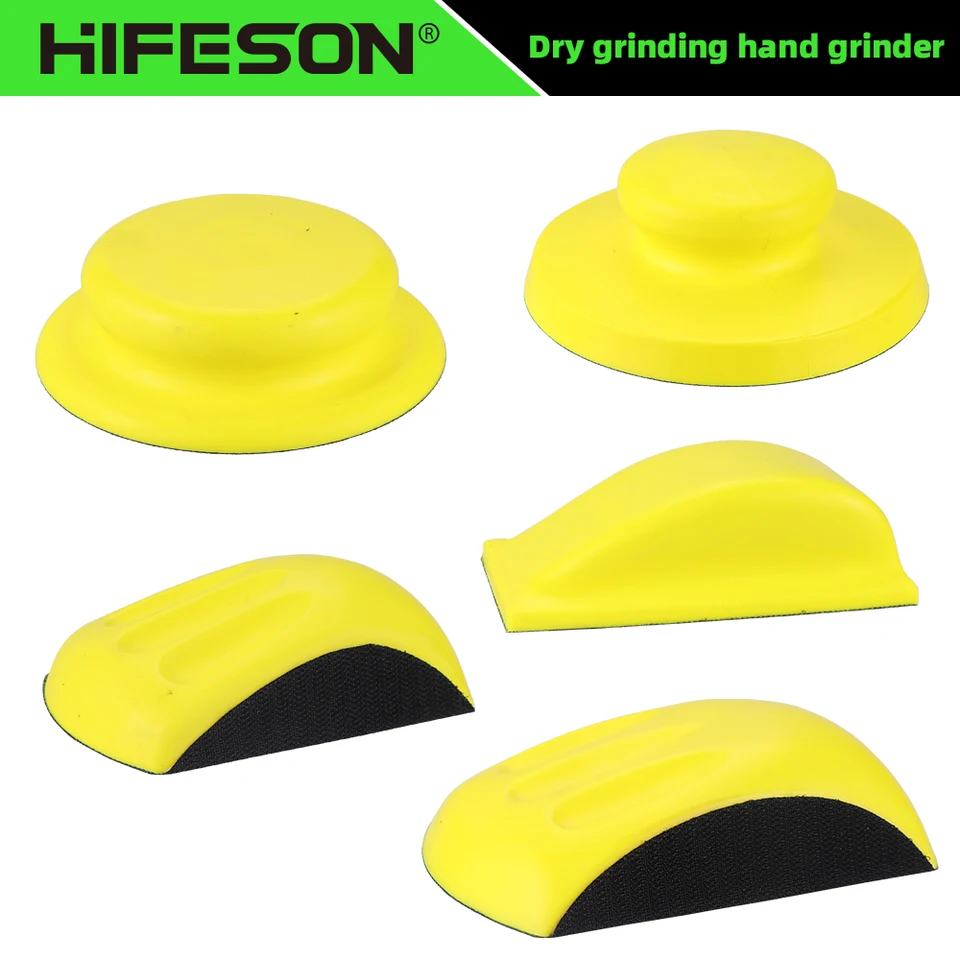 5 Inch Mouse Hand Sander – Hook & Loop Sanding Pad For Woodworking, Auto Body, DIY | Ergonomic Grip