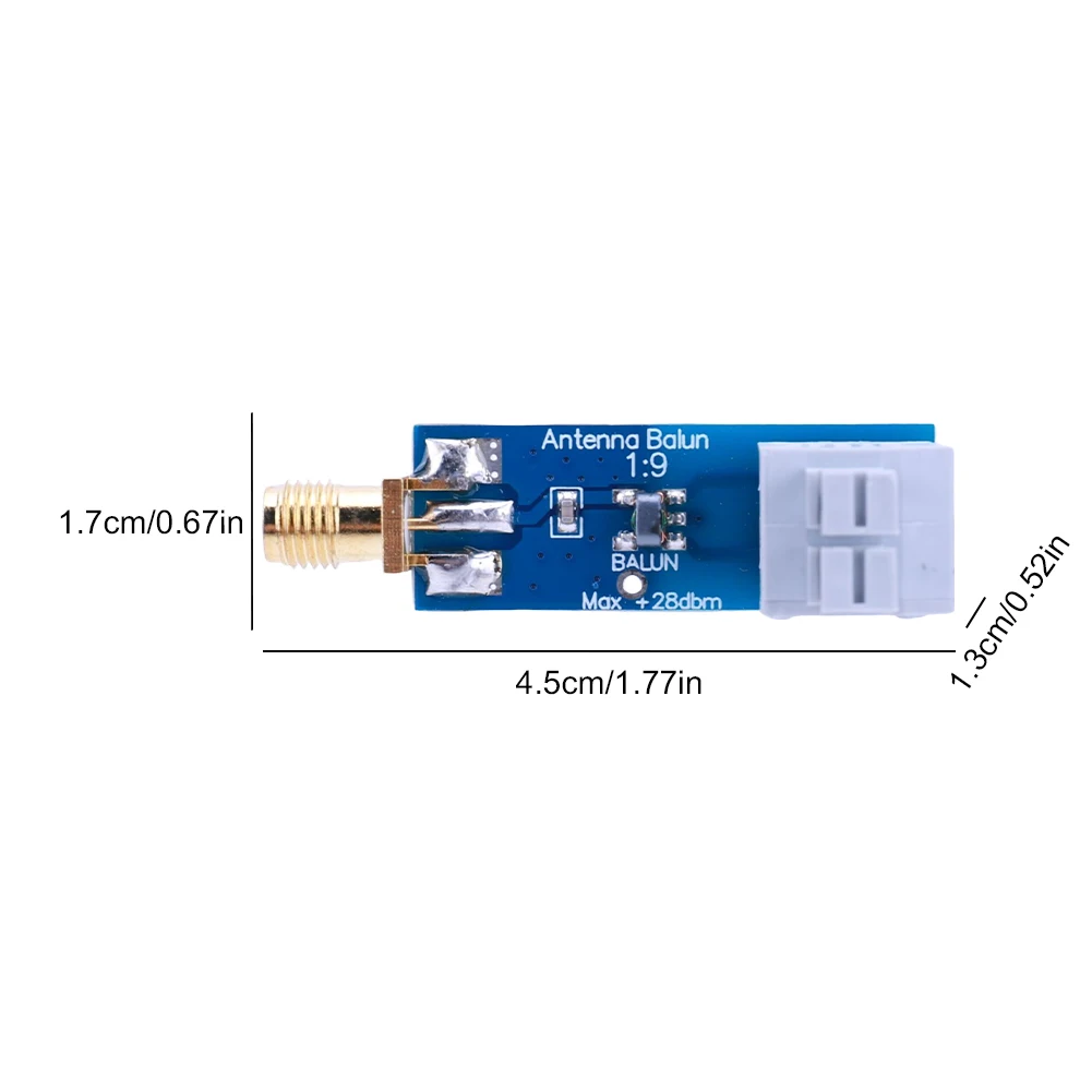 1/9 Balun One Nine Tiny RTL-SDR 160M-6M Long Wire HF Antenna with Antenna Input Protection for Ham It Up