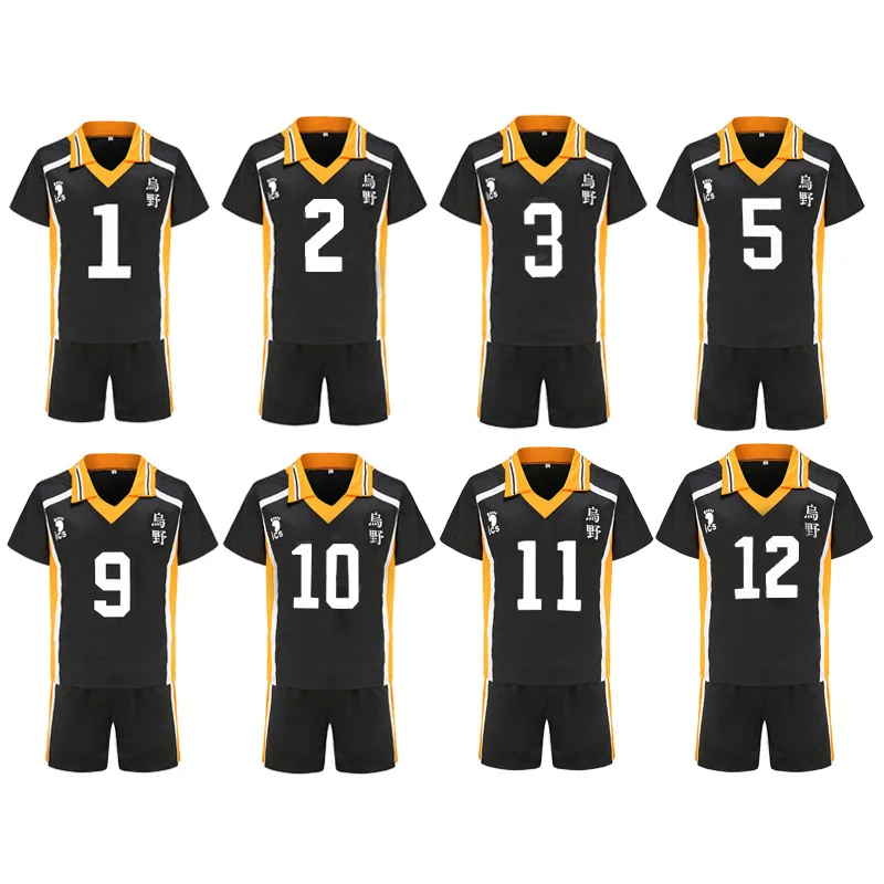 Haikyu! Haikyuu Cosplay Костюм Hinata Shoyo Kageyama Tobio спортивная одежда Джерси Karasuno Koukou старшая школа волейбол клуб