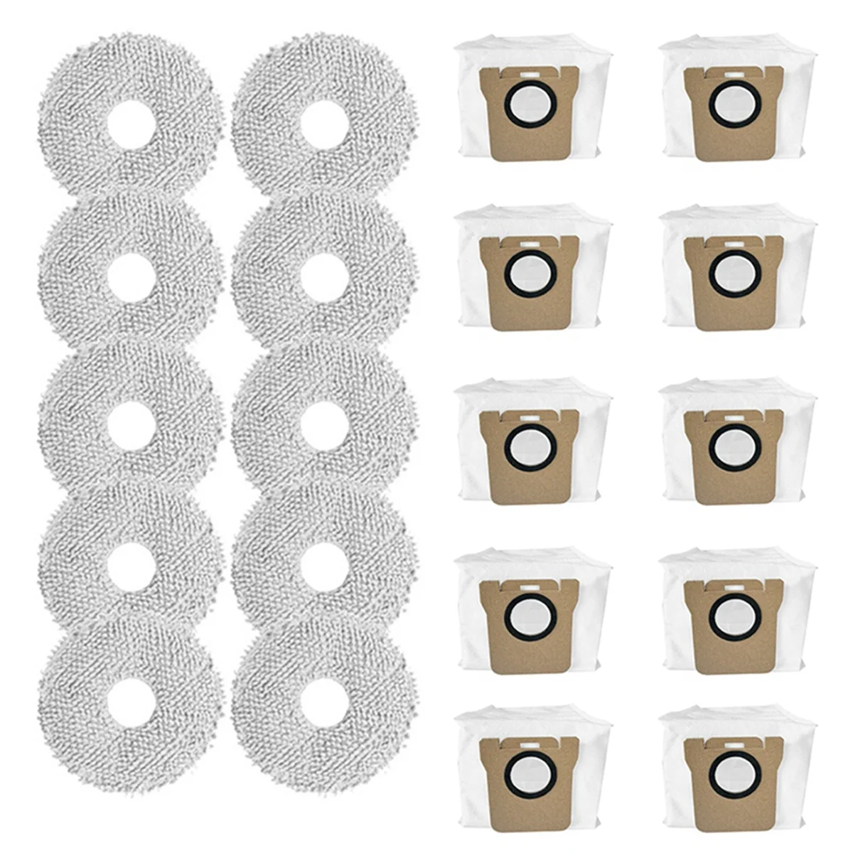 Replacement Dust Bags Mop Cloth for Dreame Bot L10S Ultra/ S10/ S10 Pro Robot Vacuum Cleaner Accessories