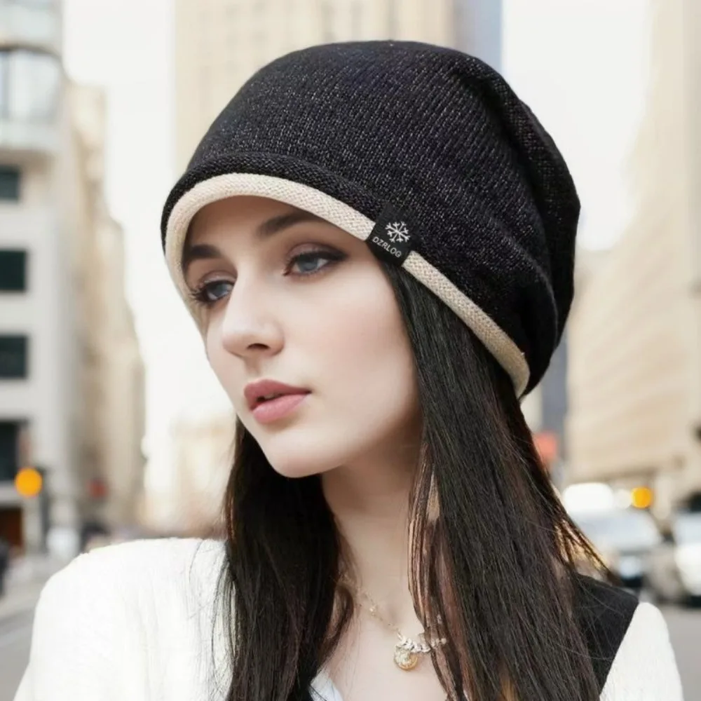

Warm Curled Hat Fashion Windproof Adjustable Woolen Cap Winter Warm Cap Women