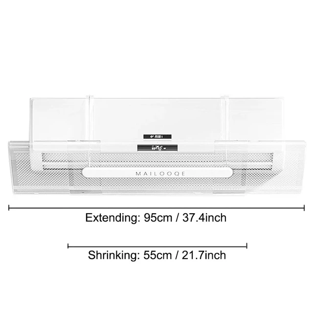 Pet Átlátszó Légkondicionáló Szélvédő Szülés Csecsemő Egyenes Elleni Fújó Szélirányító Motorháztető Szél Pajzs - Image 5