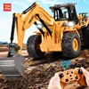 2.4G RC Dump Truck Alloy 9CH Excavator Lights Remote Control Bulldozer Multi-functional Engineering Vehicle Kids Toys Boys Gifts 1