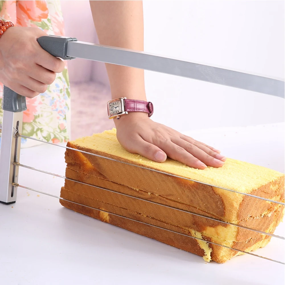 Cake Decorating Tools Cake Baking Tools Cake Making Tools Dough Trimmer Kitchen Accessories Stainless Steel Leveler Adjustable Wire Cake Cutter Leveler Stainless Steel Baking Tools