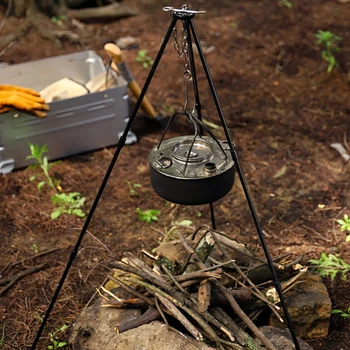 Aluminum Camping Campfire Tripod 3