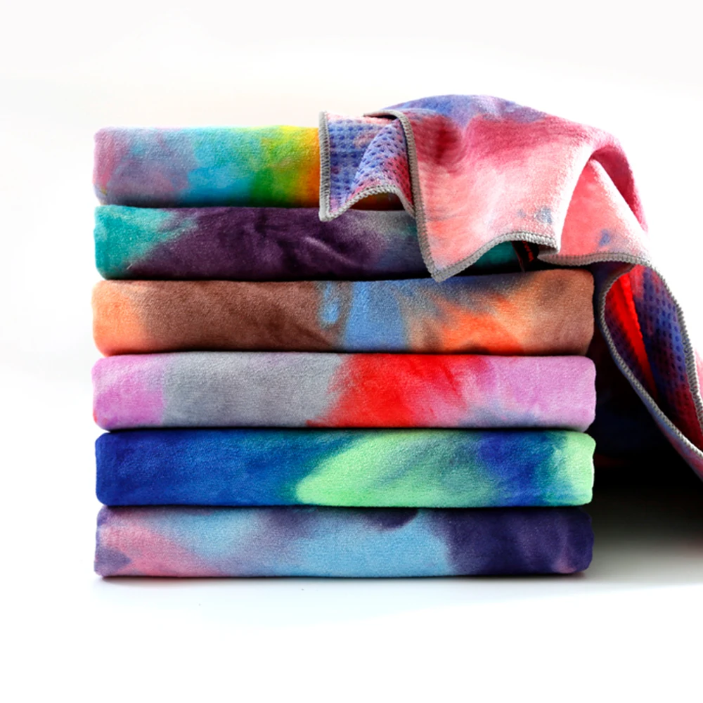 Printed Yoga Mat Non-slip Fitness Blanket Sweat Absorbent Foldable Portable Pilates Exercise Sports Travel Towel 183*63 CM, yoga mats,yoga towel