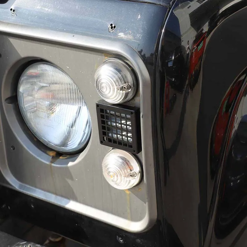 

For Land Rover Defender 2004-2019 Headlight Side Mesh Cover Exterior Molding Modification Accessories