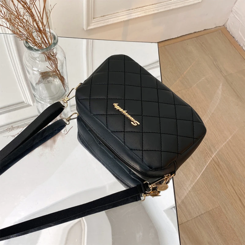 

Fashion Ladies Crossbody Bags Luxury Tassel Small Messenger Bag For Women Lingge Embroidery Casual Female Shoulder Bag
