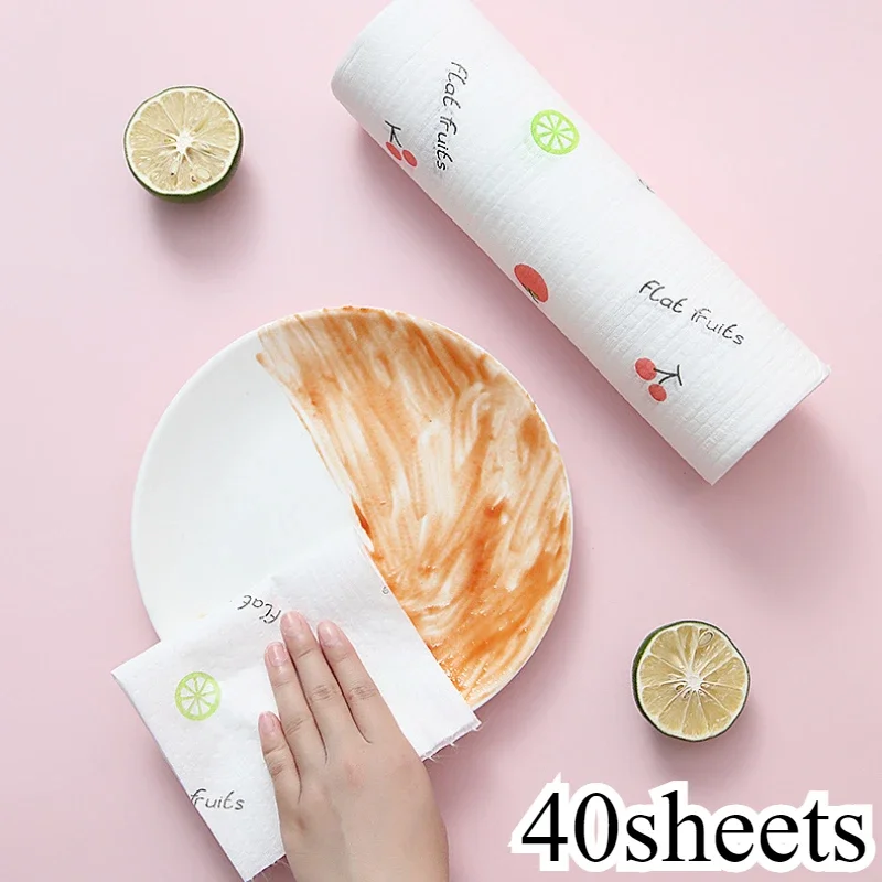 Reusable Paper Towels Kitchen Towel Dish Cloths Hand Wipes Multi-Use Durable Reusable Rags for Kitchen Daily Cleaning paper towel