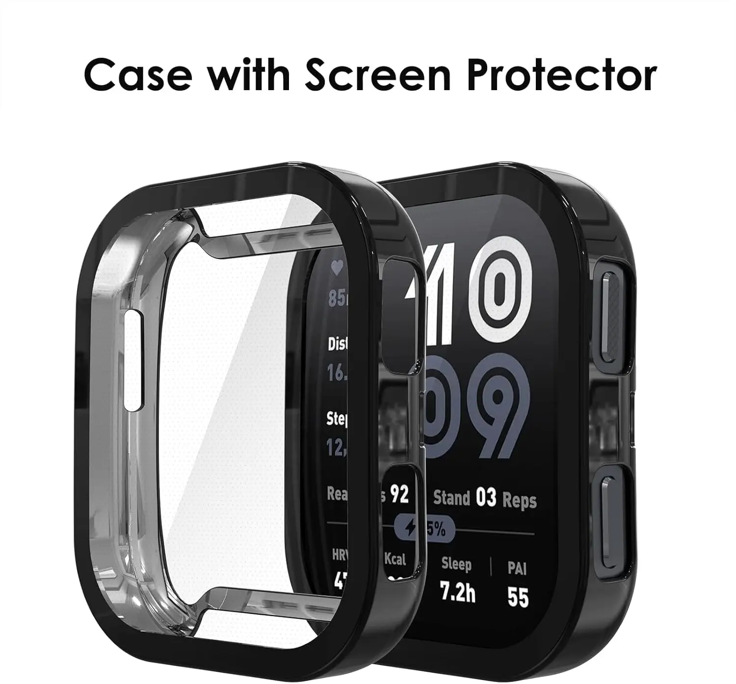 Enhanced Soft TPU Electroplated Transparent Case - Full Screen Protective Cover