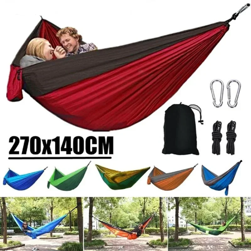 Double Nylon Camping Hammock 1