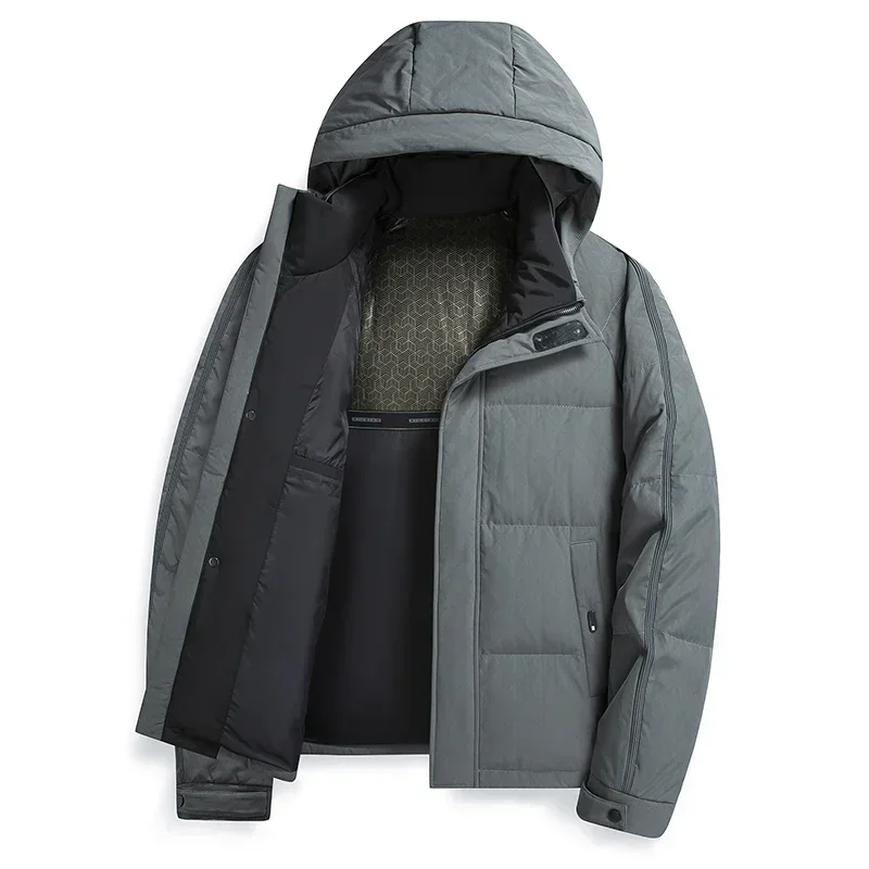 thumbnail image 1 of Chaqueta de plumón de invierno, nueva ropa de diseñador, chaqueta de plumón corta de lujo para hombre, chaqueta térmica informal ligera y cálida de plumón de pato de lujo, 1 of 4