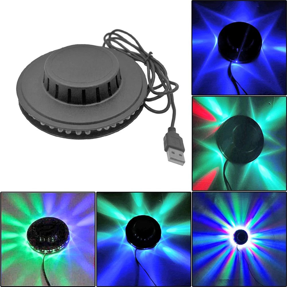 Mini 48 RGB LED Home Party Disco Par Stage Backlight Wall Decor Flash Luz Lights Laser Color Beam Music Lamp Luces Lighting led lights for tv computer monitor backlight 1m 2m 3m 4m music dynamic dance strips lamp smd5050 rgb strip light