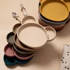 Baby Silicone Suction Plates Cartoon Panda Shaped Children Dining Dishes Anti-slip Tableware BPA Free Baby Feeding Accessories 2