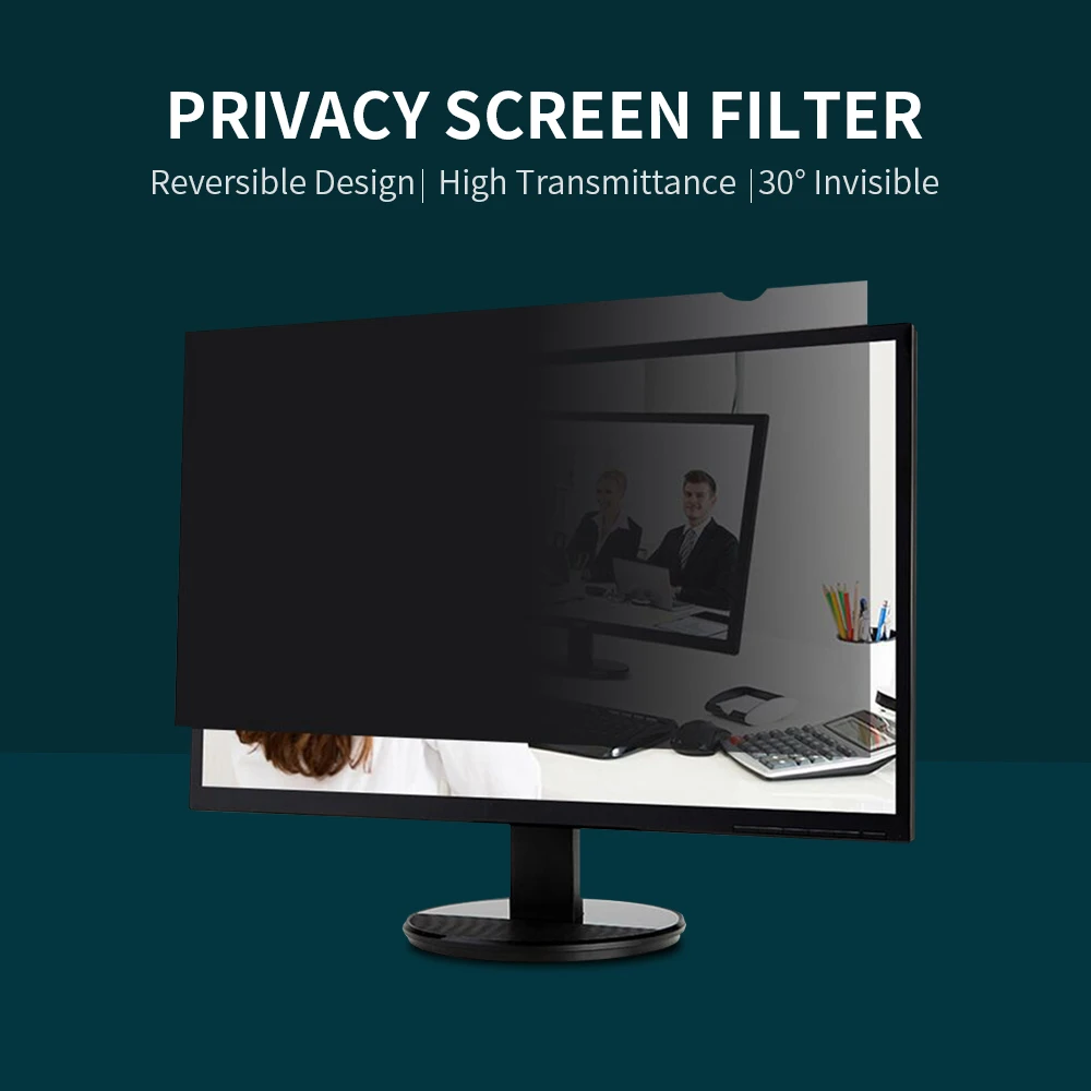 Privacy Screen Filter Reversible High-transmittance 30&deg; Invisible Anti-UV Anti-glare Film For 27'' Monitor 16:9 Aspect Ratio monitor screen film