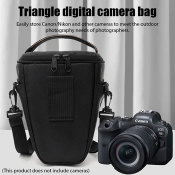 Borsa per fotocamera digitale DSLR Borsa a tracolla in nylon Borsa per attrezzatura fotografica Borsa per fotocamera impermeabile Borsa per micro fotocamera per Nikon Canon