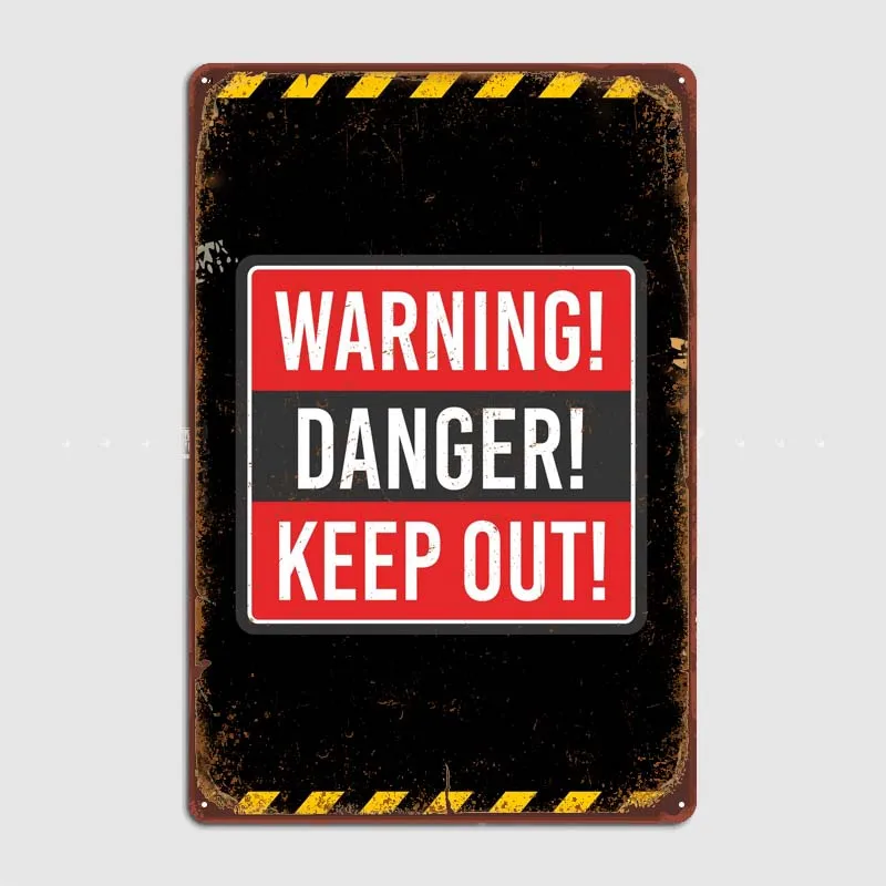 

Keep Out Sign Home and Decoration Vintage Tin Plates Metal Poster House Decor Retro Funny Metal Signs for Wall Art Decoration