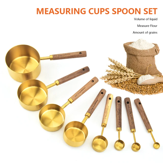 Measuring Cups And Spoons Stackable Stainless Steel Handle