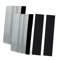 2Pcs Car Vinyl Wrap Felt Squeegee with Replaceable Felts Film Stickers Decals Wallpaper Applicator Scraper Window Tinting Tool 1