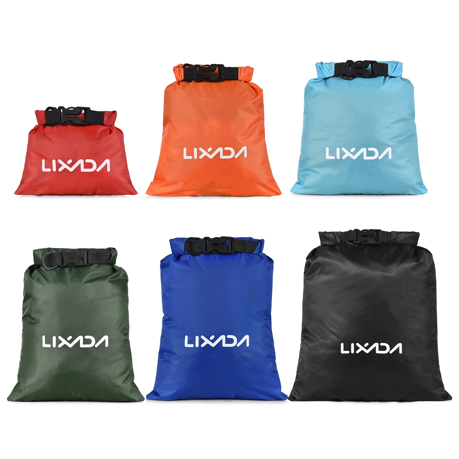 

Lixada 6 шт. уличный Водонепроницаемый сухой мешок для плавания сумка для хранения для дрифтинга катания на лодке плавающий каякинговый пляжный чехол для хранения