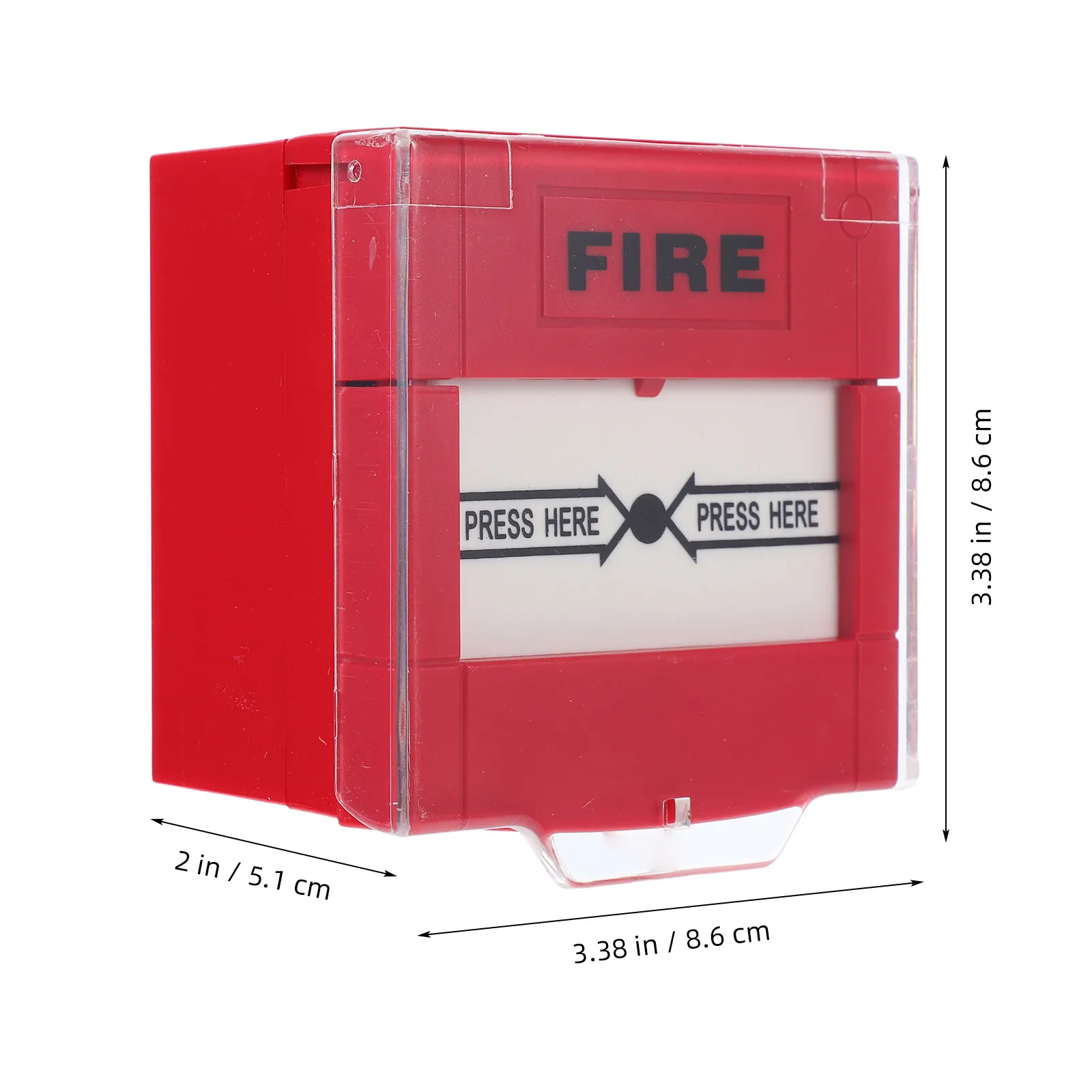 재설정 가능한 수동 호출 포인트 화재 경보 버튼 밝은 색상의 비상 경보 스위치 간편한 설치 가정용 비즈니스 안전 화재