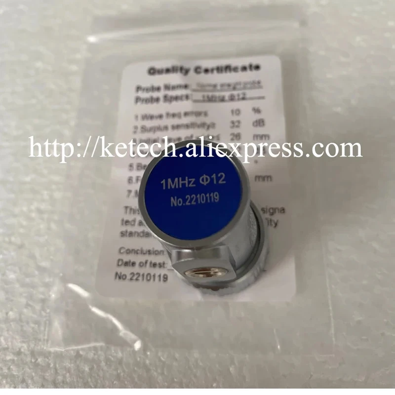 1MHz 12mm Straight Beam Probe Transducer