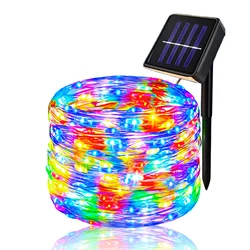 Solar - Powered Waterproof Fairy String Lights with 8 Lighting Modes - 42M (1PCS Multicolor)