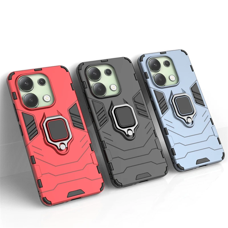 Per Xiaomi Redmi Note 13 Custodia Per Xiaomi Redmi Note 13 Cover Armor Shell Finger Ring Custodia Rigida Per Redmi Note 13 4G 5G