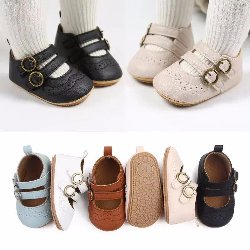 Baby Shoes New Baby Girl Shoes Fashion Flower Flats Non-slip Newborn Toddler First Walkers Formal Sandals